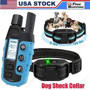 3300 FT Remote Dog Shock Training Collar Rechargeable Waterproof LCD Pet Trainer