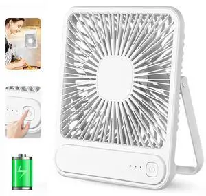 USB Desk Fan, 3 Speeds with Strong Airflow, 6.3 Inch Quiet Small Portable Table