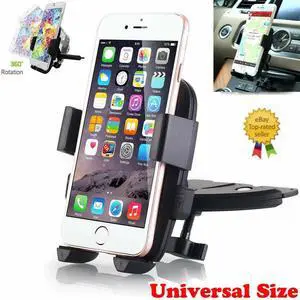 360° Car Holder CD Slot Mount Bracket For Mobile Cell Phone iPhone Samsung GPS