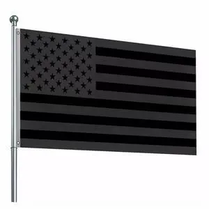 3x5FT All Black American Flag US Black Flag Tactical Decor Blackout