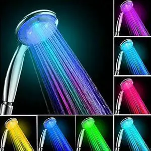 Bathroom 7 Color LED Shower Head Automatic Waterfall Shower Bathroom Shower Head