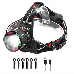 999000LM LED Headlamp Rechargeable Headlight Zoomable Head Torch Lamp Flashlight