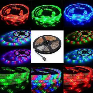 10M 32FT 3528 Waterproof SMD RGB 600LEDs LED Light Strip 44Key IR Remote Control