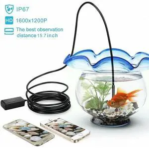 Wireless Endoscope WiFi Borescope HD Inspection Semi-Rigid Snake Camera