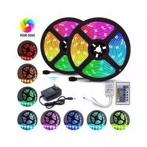 10M RGB Waterproof 300 LED Strip Light SMD 44 Key Remote 12V DC Power Kit 5050 10M RGB Waterproof 300 LED Strip Light SMD 44 Key Remote 12V DC Power Kit 5050