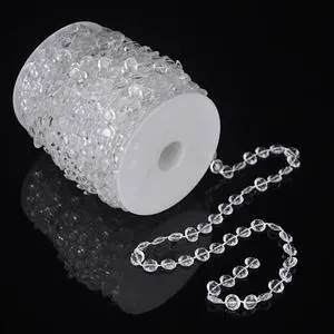 99 FT Garland Diamond Strand Acrylic Crystal Bead Beaded Wedding Decoration