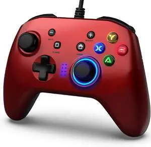 WIRED Controller 6.5 feet USB for PC Switch Windows PS3 Turbo Dual-Vibration