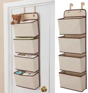 Mesh Over Door Storage Organizer Hanging Closet Shelf Bag Shelves Toys Children