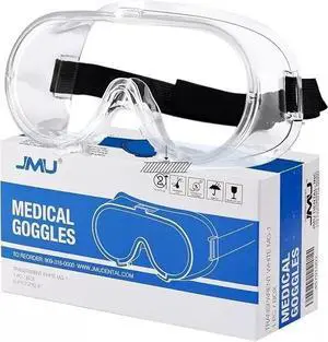 Clear Safety Goggles Anti-Fog Lab Protective Glasses Eye Protection Elastic