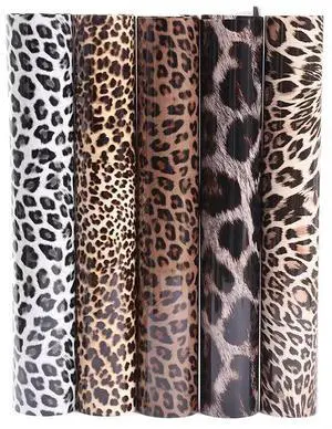 5 Sheets Heat Transfer Vinyl Animal Print Cheetah HTV Craft Press Film Clothing