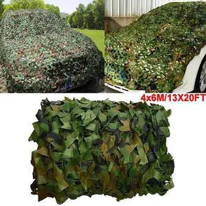 4m x 6M Camping Camouflage Netting Military Camo Sunshade Mesh Hunting Car Cover
