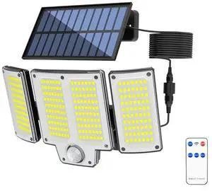 Umexus 280LED Solar Power Light Outdoor Garden Motion Sensor Security Wall Lamp