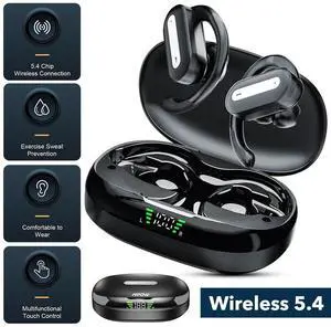 Bluetooth 5.4 Headset Wireless Earphones Earbuds Stereo Headphones Ear Hook