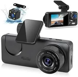 1080P WiFi Dash Cam for Car Front/Inside/Rear View Camera Video Recorde G-sensor
