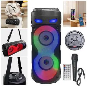 Portable Bluetooth Speaker with Subwoofer, Wireless Speakers