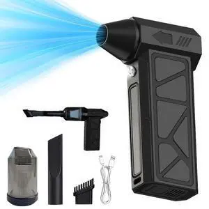 130000RPM 57m/s Mini Fan Electric Air Blower Duster Cleaner W/battery