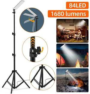 Outdoor Camping Light Super Bright LED Grill Work Light Stand Telescoping Tripod