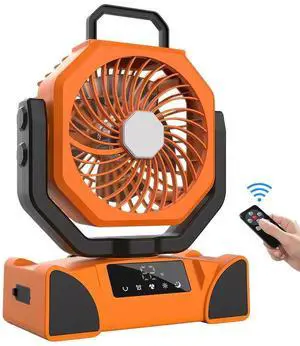 20000mAh Up to 58Hours Rechargeable Battery Powered Outdoor Tent Ceiling Fan