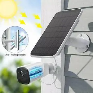 Solar Panel for Ring Spotlight Stick Up Camera Plus Security Cam Battery Charger
