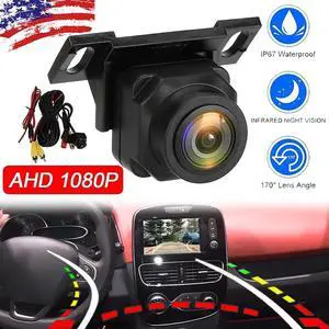180º Car Rear View Backup Camera Reverse Parking Waterproof CMOS Night Vision