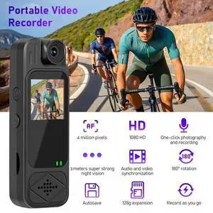 20 Hour 1080P Camcorder Mini Police Body Camera HD 180° Video DVR IR Night Cam
