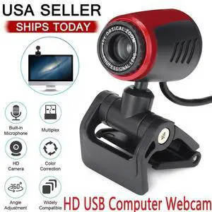 HD 1080P Webcam USB Computer Web Camera w/ Microphone For PC Laptop Desktop US