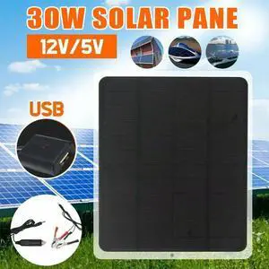 Solar Panel Kit 12 Volt Trickle Charger Battery Charger Maintenance Boat RV Car