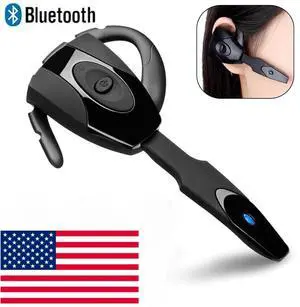 Trucker Wireless Headset Bluetooth 5.3 Earpiece Dual Mic Earbud Noise Cancelling