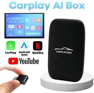 AutoSky Wireless CarPlay and Android Auto AI Box Lite for Factory Wired Car