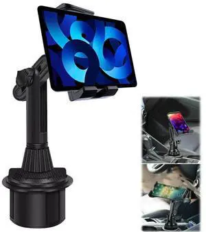 Universal Car Mount Car Cup Holder Phone Stand For 4.7-12.9" iPhone iPad Tablet