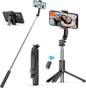 Selfie Stick Tripod with Bluetooth Remote Portable for iPhone / Android Phones