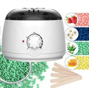 Professional Wax Heater Warmer Hair Removal Depilatory Waxing Kit + 400G Beans