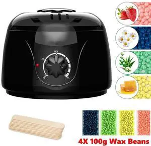 Waxing Kit Wax Heater Warmer Machine Depilatory Wax Bean Stick Body Hair Removal