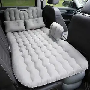 Inflatable Car Air Mattress Travel Bed Camping Sleeping Pad Car SUV Sedan Pickup