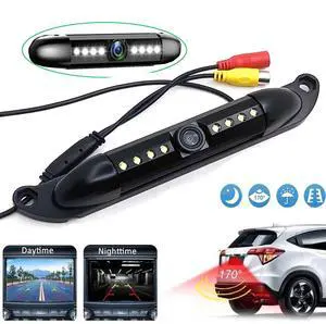 US License Plate Rear View Backup Camera Parking LED Night Vision Cam Waterproof