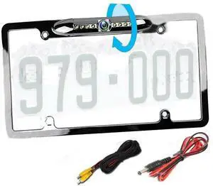 Backup Camera License Plate Frame Rear View Reverse Cam for Auto Car Truck SUV