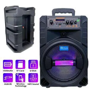 Wireless Portable FM Bluetooth Speaker Subwoofer Heavy Bass Sound System Party