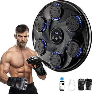 Smart Music Boxing Machine Adults Kids Training Electronic Bluetooth w/ Gloves