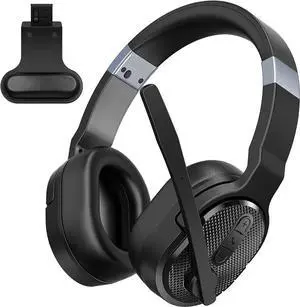 Trucker Bluetooth 5.0 Wireless Headset With Noise Cancelling Mic For Phones PC