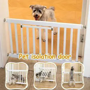 Pet Safety Gate Retractable Small Dog Baby Door Stair Fence Guard Indoor Barrier
