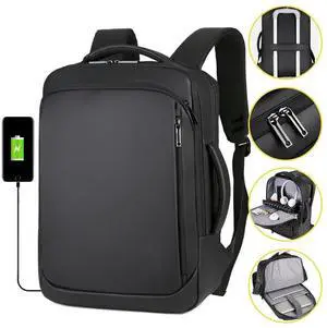 Men Backpack Anti-theft School Bookbag Travel 15.6" Laptop Bag Rucksack USB Port