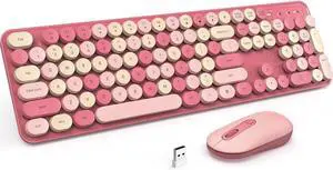 Wireless Keyboard and Mouse Combo, Full Size Typewriter Keyboard for PC Laptop