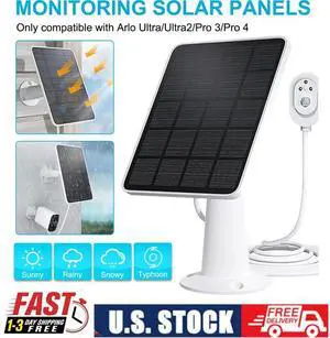 Waterproof Solar Panel for Security Camera Outdoor Solar Power Panel Charger NEW
