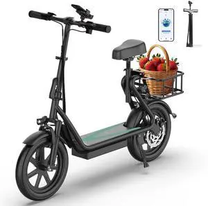 AOVOPRO 500W Electric Scooter with Seat, Max 28Miles 22MPH Commuting E Scooter