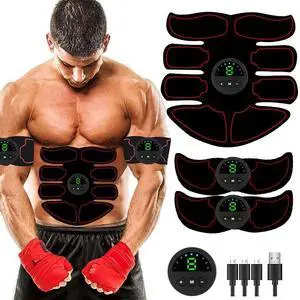Rechargeable Abdominal Muscle Stimulator Trainer Abs Fitness Excersize Gear USA
