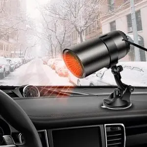 150W Portable Electric Car Heater 12V Heating Fan Defogger Defroster Demister US