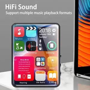 Portable Bluetooth MP4/MP3 Touch Screen HiFi Music Player FM Radio Support 128GB