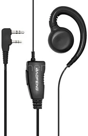 2PCS 2 Pin PPT Mic Earpiece Earphone For BAOFENG UV-5R BF-888S Walkie Talkie