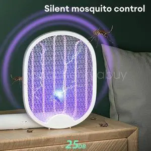 4 in 1 Electronic Mosquito Fly Bug Swatter Insect Killer Zapper Light Trap Lamp