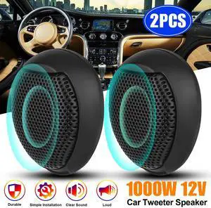 2Pcs Car Dome Tweeters Super Power Speakers Audio High Frequency 1000W Universal